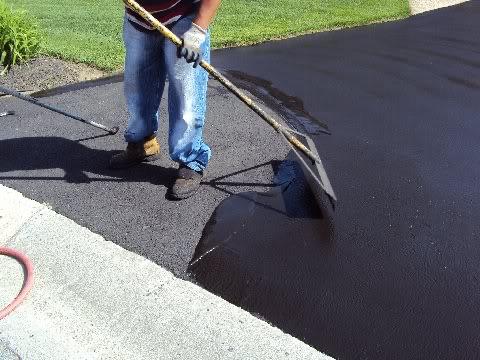 Finished driveway hardscaping